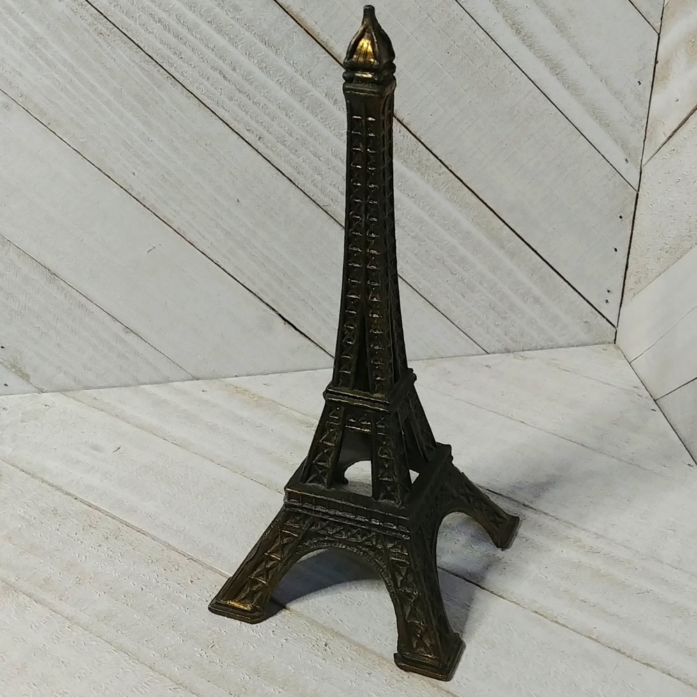 Eiffel Tower Metal Ornament Decor Brown/Brass Colour
